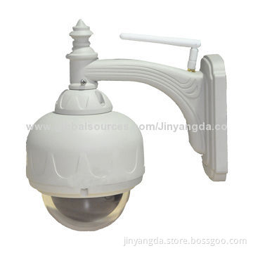 Vandal-proof Waterproof H.264 720P P2P Wireless IP Security Camera, 3x Optical Zoom/8GB T-flash Card